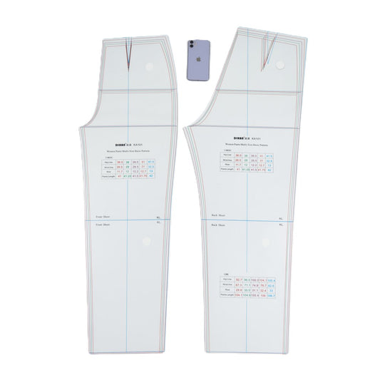 DIHAN KA101 (American 12~20 size) Multi Size Plastic Woman's Basic Pants Pattern Block