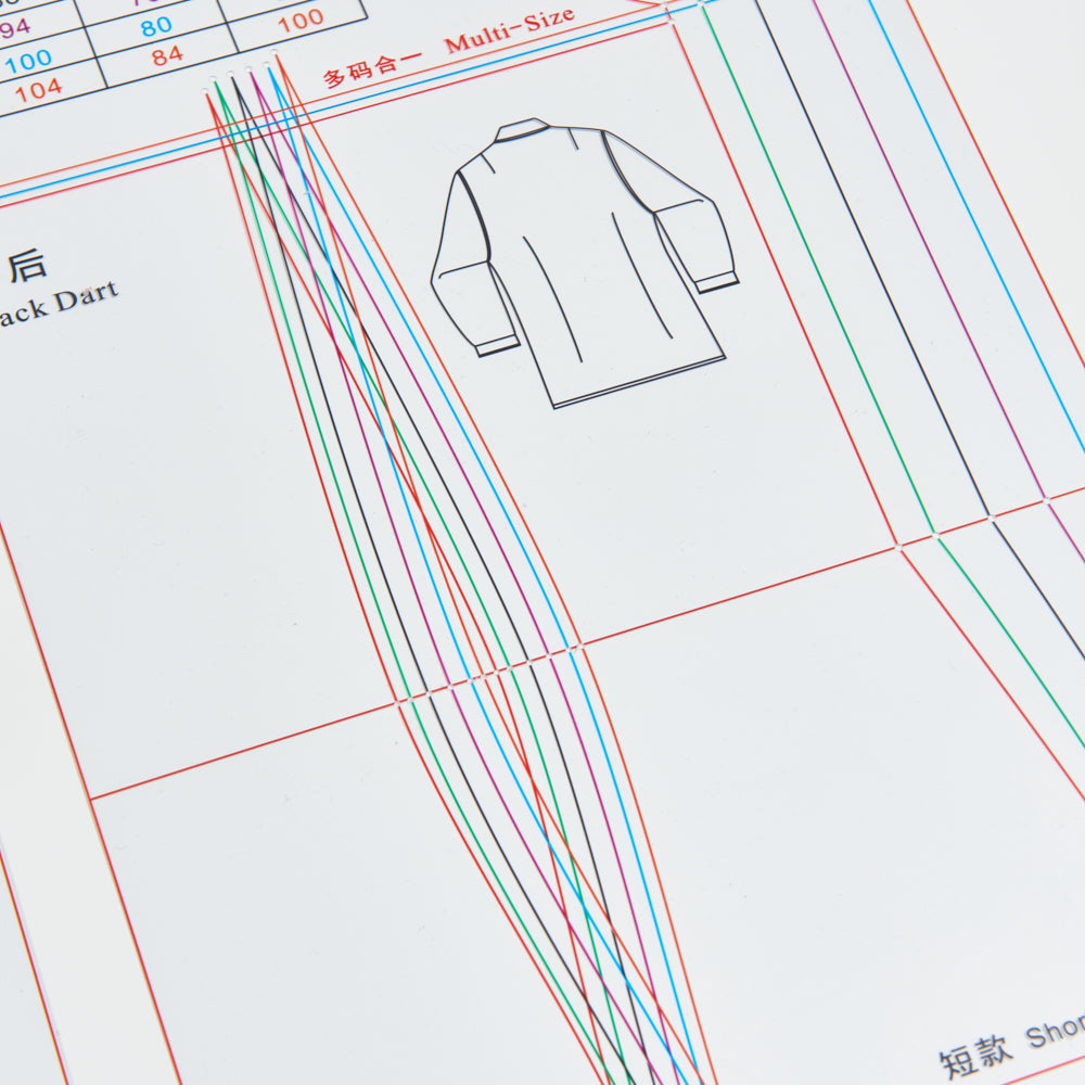 DIHAN SF101 Woman's Fit Shirt Multi Size Plastic Basic Pattern Block Making Ruler Sewing Ruler Quilting Rulers Garment Ruler Cutting Ruler