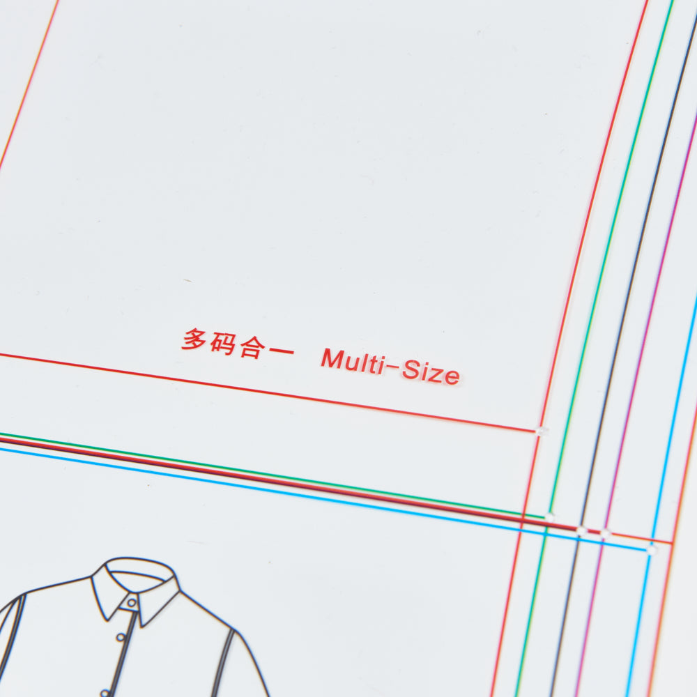DIHAN SF101S Woman's Fit Shirt Sleeve Multi Size Plastic Basic Pattern Block Making Ruler Sewing Ruler Quilting Rulers Garment Ruler Cutting Ruler
