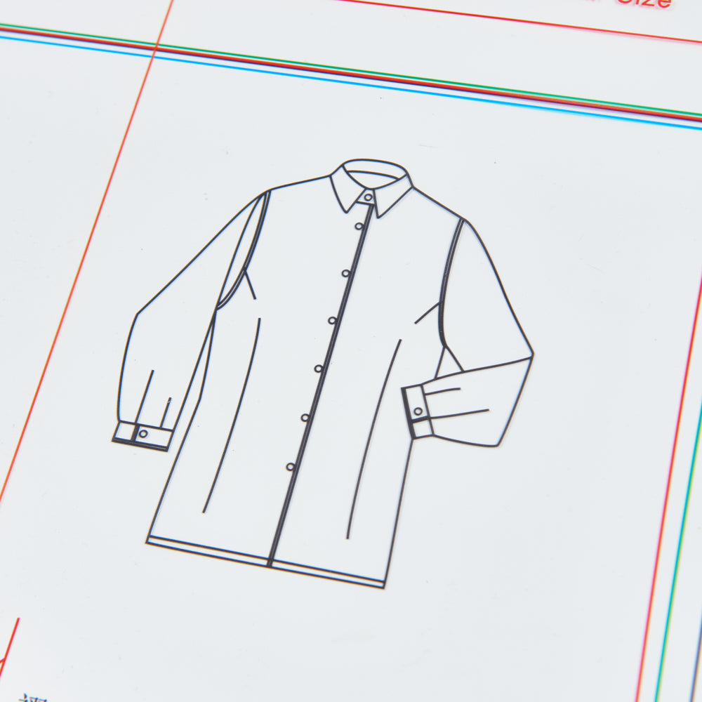 DIHAN SF101S Woman's Fit Shirt Sleeve Multi Size Plastic Basic Pattern Block Making Ruler Sewing Ruler Quilting Rulers Garment Ruler Cutting Ruler