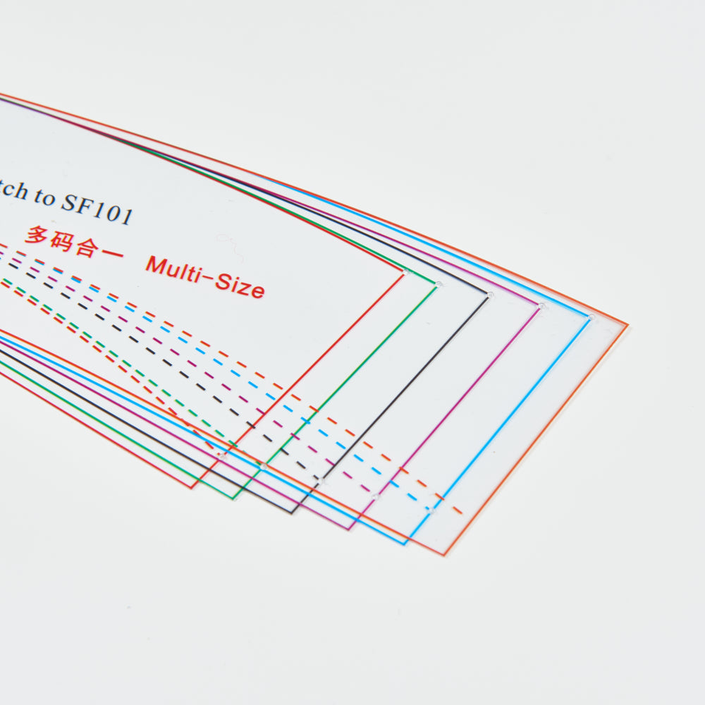 DIHAN SF101-CH Woman's Fit Shirt Leisure Collars Multi Size Plastic Basic Pattern Block Making Ruler Sewing Ruler Quilting Rulers Garment Ruler Cutting Ruler