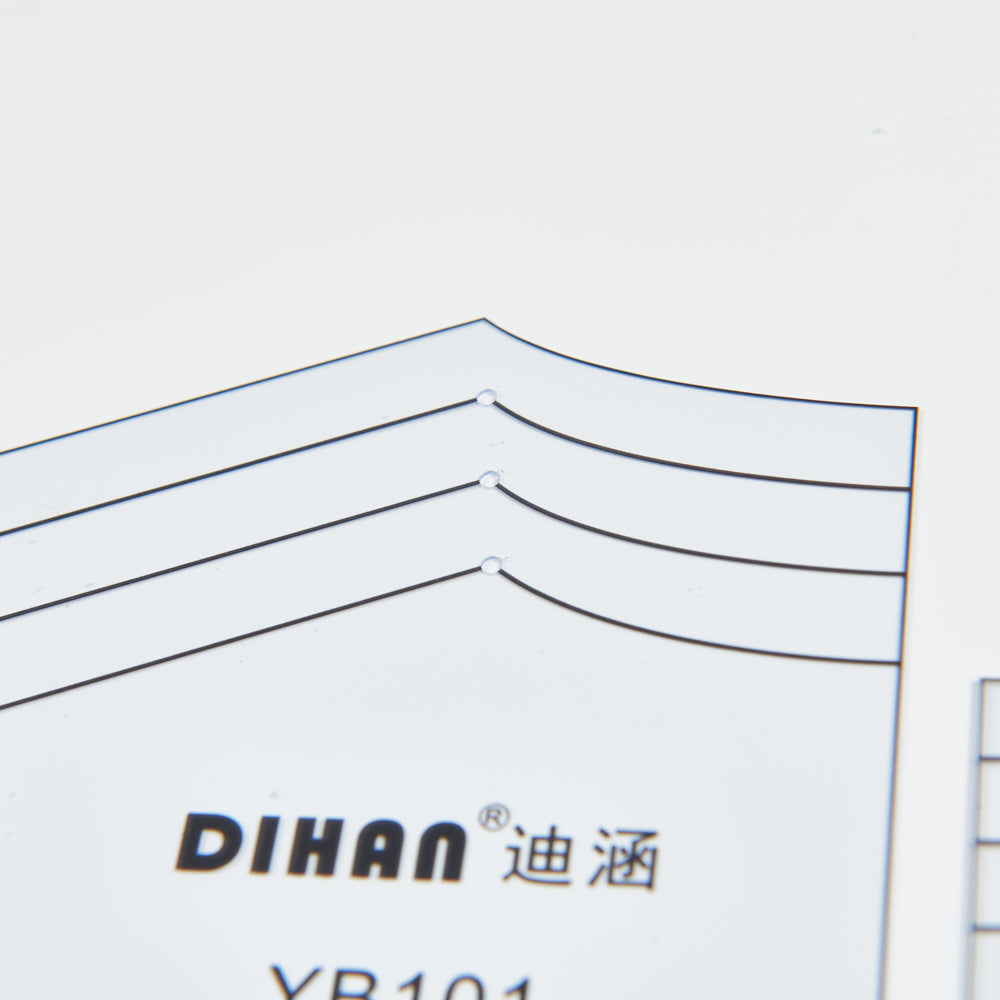 DIHAN YB101 Baby Basic Multi Size Garment Pattern Plastic Block Making Ruler Sewing Ruler Quilting Rulers Garment Ruler Cutting Ruler
