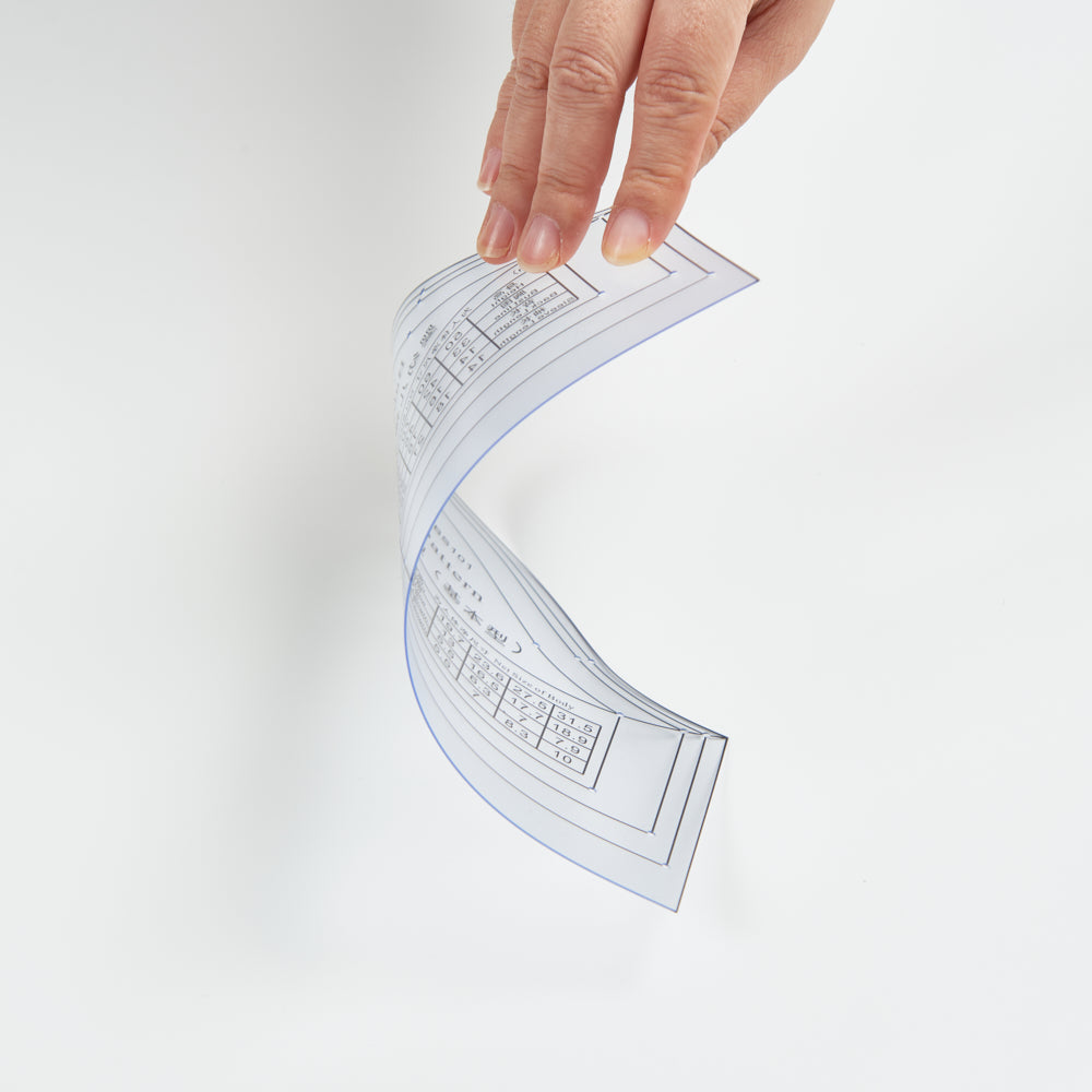DIHAN YBS101 Baby Basic Sleeves Multi Size Garment Pattern Plastic Block Making Ruler Sewing Ruler Quilting Rulers Garment Ruler Cutting Ruler