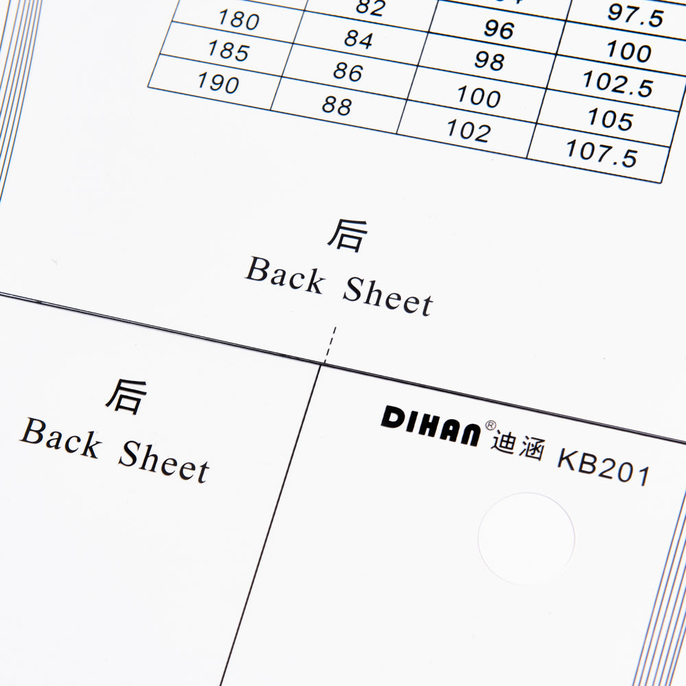 DIHAN KB201 Men's Pants Basic Pattern Multi Size Plastic Block template Making Ruler Sewing Ruler Quilting Rulers Garment Ruler Cutting Ruler prototype fashion design