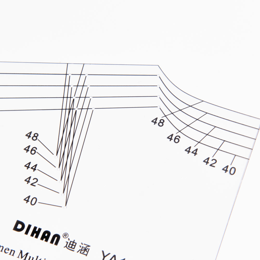DIHAN YA101L (American 36~44 size) Multi Size Plastic Woman's Basic Garment Pattern Block