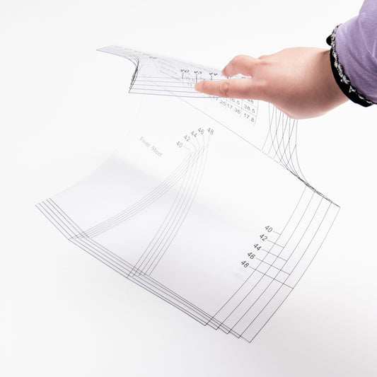 DIHAN YA101L (American 36~44 size) Multi Size Plastic Woman's Basic Garment Pattern Block