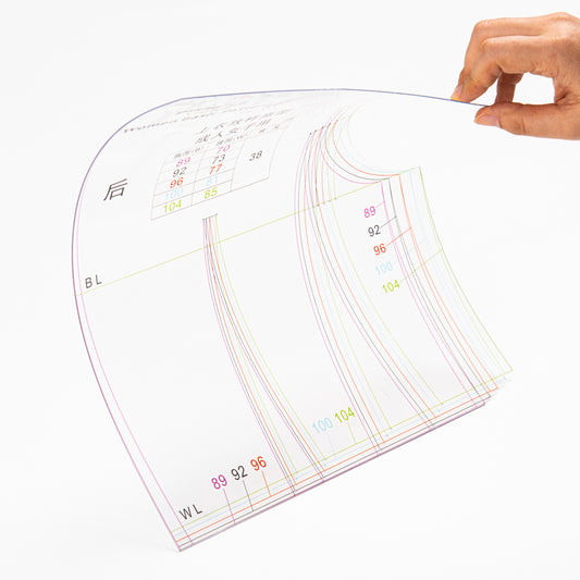 DIHAN Y101L Women's Multi L-size Plastic Garment Pattern Prototype Template Sewing Ruler Quilting Ruler Curve Ruler Tailor Ruler