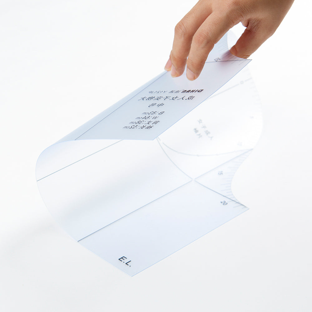 DIHAN Y111 Women's  Plastic Garment Pattern Block Prototype Template Sewing Ruler Quilting Ruler Curve Ruler Tailor Ruler