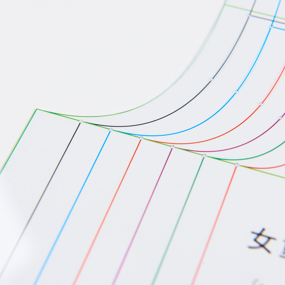DIHAN #YC101 Girl's Basic Garment Plastic Pattern Children's Block Multi Size  Making Ruler Sewing Ruler Quilting Rulers Garment Ruler Cutting Ruler