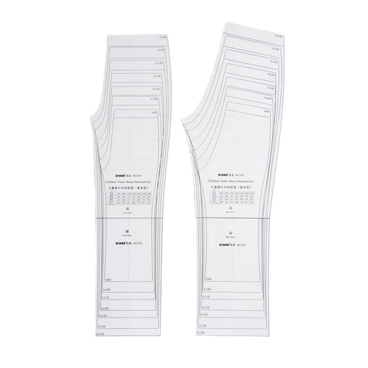 DIHAN #KC101 Girl's Basic Pants Plastic Pattern Children's Block Multi Size  Making Ruler Sewing Ruler Quilting Rulers Garment Ruler Cutting Ruler