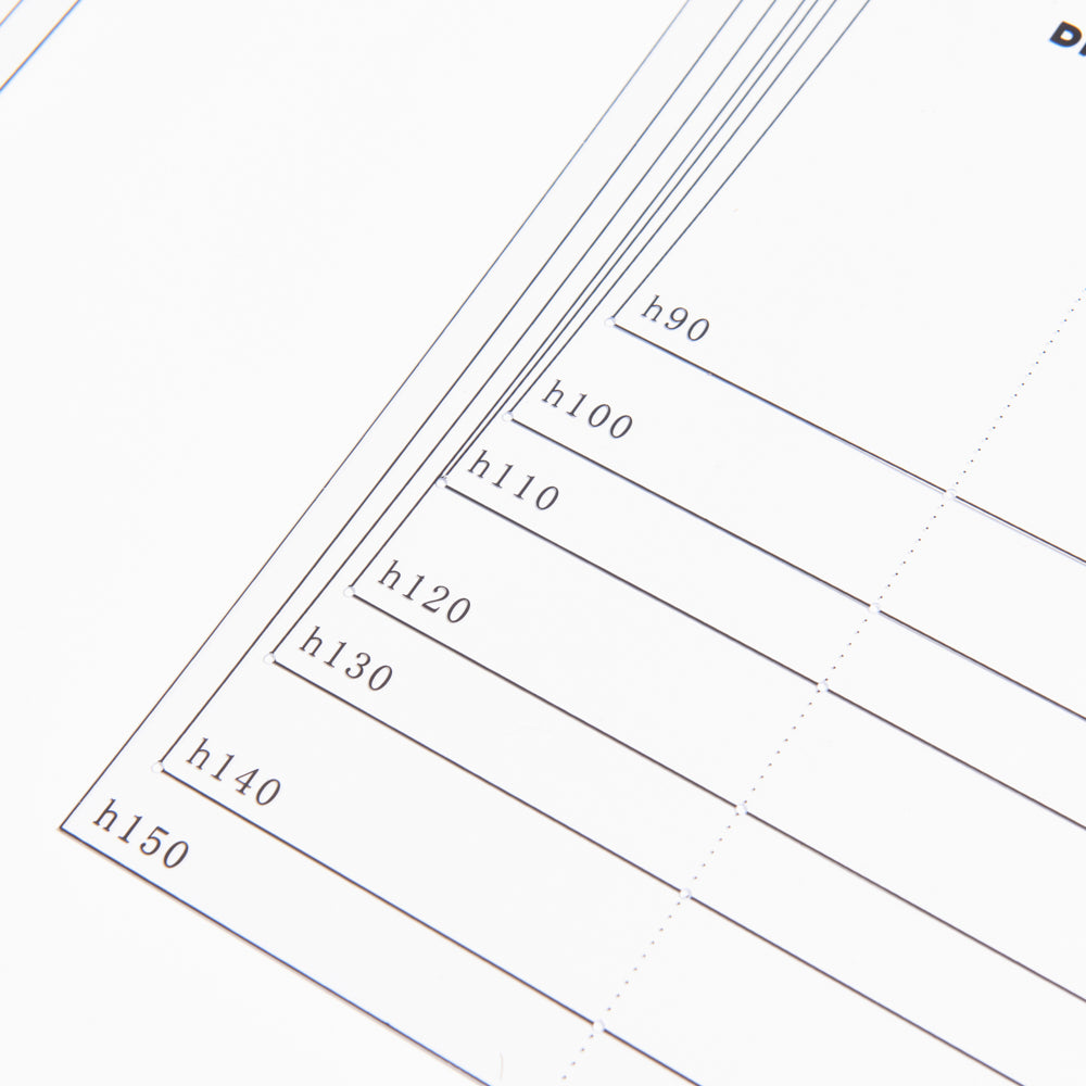 DIHAN #KC201 Boy's Basic Pants Plastic Pattern Children's Block Multi Size  Making Ruler Sewing Ruler Quilting Rulers Garment Ruler Cutting Ruler