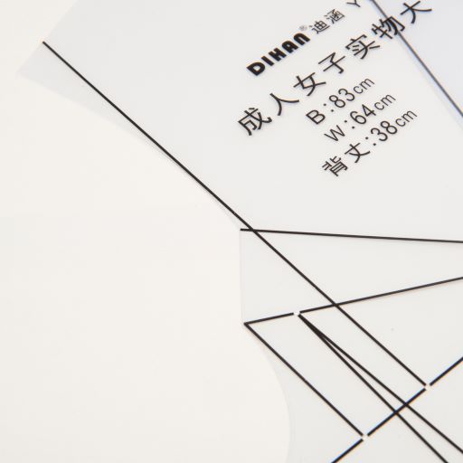 DIHAN Y111 Women's  Plastic Garment Pattern Block Prototype Template Sewing Ruler Quilting Ruler Curve Ruler Tailor Ruler