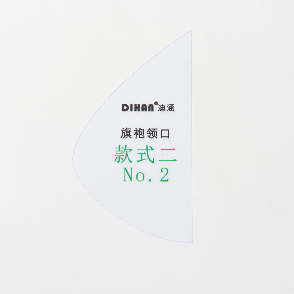 DIHAN Woman's Cheongsam Necklines Multi Size Plastic Basic Pattern Block Chi-Pao Making Ruler Sewing Ruler Quilting Rulers Garment Ruler Cutting Ruler