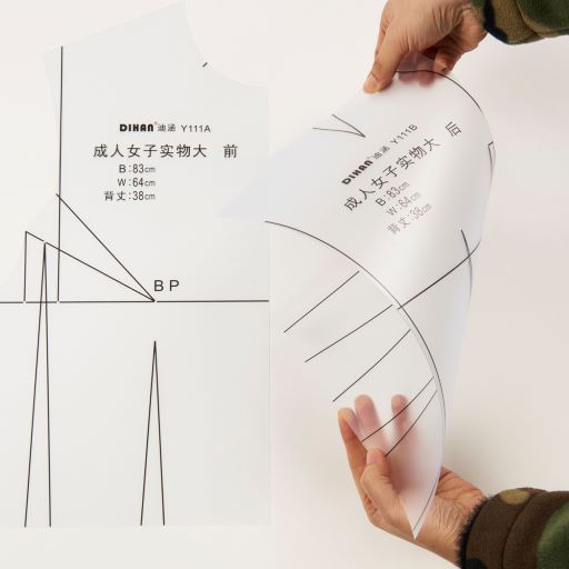 DIHAN Y111 Women's  Plastic Garment Pattern Block Prototype Template Sewing Ruler Quilting Ruler Curve Ruler Tailor Ruler